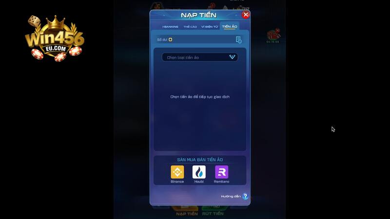 Nạp tiền bằng ví điện tử